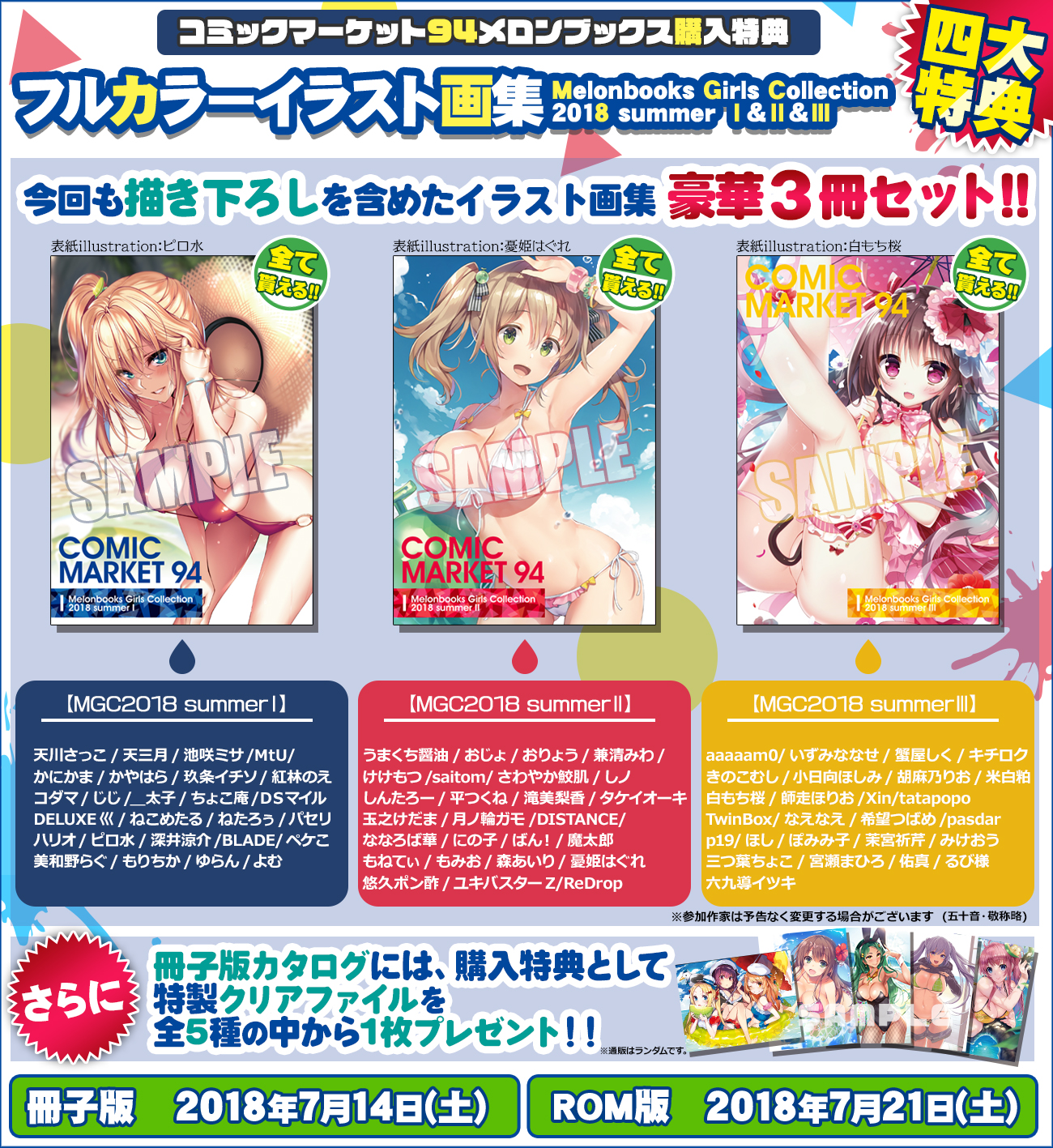 コミックマーケット94カタログ購入特典